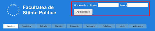 Studii şi analize la nivel micro si macroeconomic 4. Admitere Facultatea De Stiinte Politice
