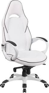 High Back White Vinyl Executive Swivel Office Chair With Black Trim Ch Cx0496h01 Gg In 2020 Office Chair Black Office Chair Swivel Office Chair