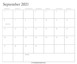 Download 2021 calendar printable with holidays, hd desktop wallpapers, yearly and monthly templates, 12 months, 6 months, half year, pdf, ms word, excel, floral and cute. September 2021 Editable Calendar With Holidays