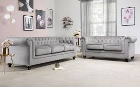 A lot of tv holds are created for certain kinds of tv. Hampton Grey Velvet 3 2 Seater Chesterfield Sofa Set Furniture And Choice