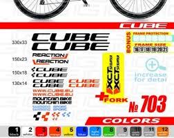 Cube Bike Stickers Bike Frame Stickers Bike Accessories Bicycle Stickers Bike Name Bicycle Frame Cycling Stickers Cycling Decal Bicycle Name In 2020 Bike Frame Bike Names Bike