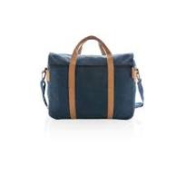 Duurzame Canvas Laptoptas PVC Vrij, Blauw