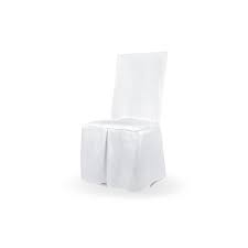 Housse De Chaise De Mariage En Satin Mat Blanc