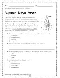 After each reading, the reap tutor presents practice exercises for the target words. Lunar New Year Close Reading Passage Printable Skills Sheets Texts