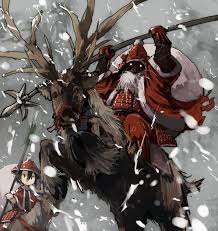 Samurai Santa Claus Anime Christmas Wallpaper Art Solstice Art Anime Christmas