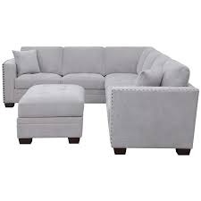 The pieces can be arranged in multiple configurations to suit any room. Thomasville Gray Sectional Novocom Top