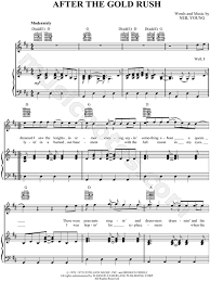 Piano sheet is arranged for piano and available in easy and advanced versions. Neil Young After The Gold Rush Sheet Music In D Major Transposable Download Print Sku Mn0046649