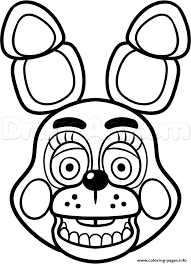 Print Mangle Golden Freddy Face Fnaf Coloring Pages Fnaf Coloring Pages Coloring Pages Five Nights At Freddy S