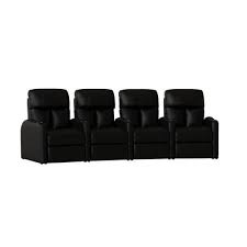 Latitude Run Home Theater Recliner Row Of 4 Theater Recliners Recliner Home Theater Seating