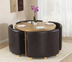 Table made of pine wood, veneers and engineered wood. Want This Table Round Table And Chairs Space Saving Dining Table Black Kitchen Table