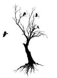 Black grunge tree and bird silhouette isolated on white background. 35 Tattoos Ideas Tattoos Crow Tattoo Raven Tattoo