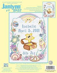 A wonderful piece to tuck into a book gift. A Star Is Born Birth Announcement Janlynn Com Birth Cross Stitch Cross Stitch Art Baby Cross Stitch Patterns