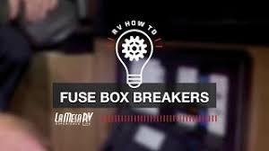 Rvs typically have both a fuse box and a circuit breaker panel located next to each other under the same panel or in the. Fuse Box Breakers Rv How To La Mesa Rv Youtube