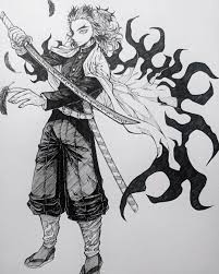 絵 イラスト アナログ マルチライナー 自分絵 二次創作 白黒絵 鬼滅の刃 吾峠呼世晴 先生 伊黒小芭内 不死川実弥 悲鳴嶼行冥 煉獄杏寿郎 鬼滅柱絵後半戦4人 伊黒小芭内 左下 anime nghệ thuật anime mỹ thuật