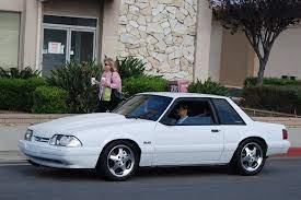 Ford Mustang 50 Lx Foxbody Coupe With Svt Cobra Wheels Fox Mustang Mustang Cars Mustang