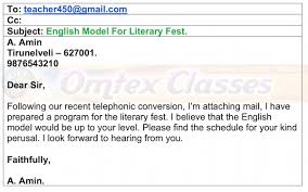 Get question papers of last 10 years. Omtex Classes Write An Email In The Appropriate Format To Your Teacher About The Interesting English Model That You Have Prepared For The Literary Fest Sslc 10th English Tamil Nadu
