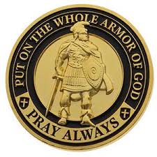 Armor Of God Pray Always Challenge Coin