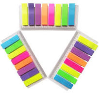 Assorted Colors Page Markers Adhesive Index Tabs Flags Sticky Notes with  12cm Ruler for Organizing Marking Color Codind Pages Books Journal Planner  ...