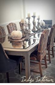 Mirrored Dining Room Table Metallic Silver And Mercury Glass Tablescape With White Pumpkins Dining Room Table Dining Room Furniture Mirror Dining Room