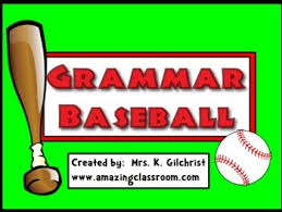 Grammar Baseball Promethean Flipchart Lesson Smart Board