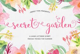 Hello all fan of sweet candy puzzle type game. Secret Garden Hand Lettered Script On Behance