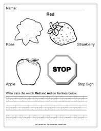 The reality is that red meat encompasses much more than meat that comes from cows. Red Coloring Page For Prek And K By Easy Learning Tools Tpt