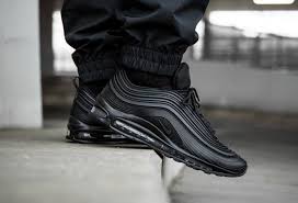 Nike Air Max 97 Black Mens Outfit Nike Air Max 97 Ultra 17 Premium Triple Black Arriving At Retailers Kicksonfire Com Nike Air Max 97 Beautiful Sneakers Sneakers Men Fashion