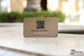 Customize your free business cards in seconds. Metal Business Card With Qr Code Metal Business Cards Cards Place Card Holders