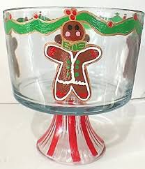 With layers of cream cheese frosting, plus cubes of red velvet cake, it's decadent, delicious, and showy view image. Amazon Com Christmas Serving Bowl Gingerbread Trifle Bowl Trifle Bowls Dessert Bowls Serveware Handmade Products