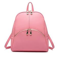 Vere Gloria Girls Leather Double Shoulder Backpacks Satchel Rucksacks For High Middle School College Female Students Women Travel Hiking Picnic Daypacks Pink Pu Backpack Bags Leather Backpack