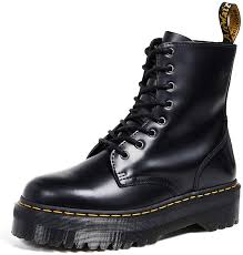Doc martens boots dm boots combat boots stylish winter boots. Amazon Com Dr Martens Jadon 8 Eye Leather Platform Boot For Men And Women Black Polished Smooth 11 Us Women 10 Us Men Mid Calf