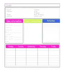 Time Schedule Template Excel Timetable Blank Child Weekly School ...