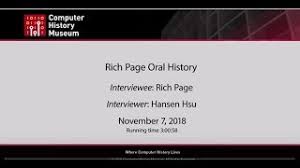 Oral History of Rich Page