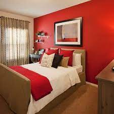 Bedroom Red Accent Wall I Never Though Of Doing An Accent Wall Hmmm Rote Schlafzimmerideen Akzent Wand Schlafzimmer Schlafzimmer Design