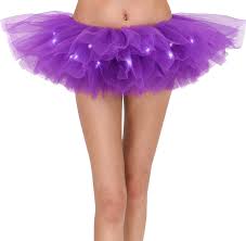 Women S Classic 5 Layered Led Light Up Tutu Skirt Party Costume Royal Blue Walmart Com Walmart Com