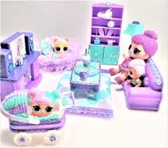 Kid Dollhouse Furniture Set Mermaid Living Room Set And Etsy In 2020 Kids Doll House Dollhouse Toys Child Doll