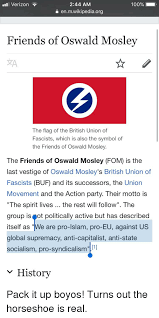 The people of east london rose up and defeated oswald mosley at the battle of cable street. Nll Verizon 244 Am Enmwikipediaorg 100 Friends Of Oswald Mosley æ–‡a The Flag Of The British Union Of Fascists Which Is Also The Symbol Of The Friends Of Oswald Mosley The Friends