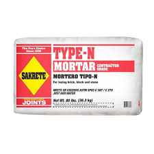 · type n is also the preferred mortar type for soft stone masonry because its flexibility helps to prevent cracks in the stones that stronger mortars can actually cause. Type N Or S Mortar Mix Chart Sakrete 80 Lb Type N Mortar 602 80 Sk The Home Depot