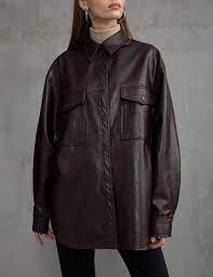 We Still Miss Oldceline These Affordable Stores Can Help Leather Shirt Leather Shirt Street Style Chic Leather