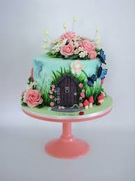 Flower Cake Fairy Birthday Cake Fairy House Cake Fairy Garden Cake