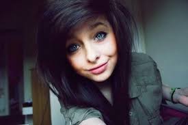 Long indigo emo hairstyle instagram/xbatqueen. Emo Girl Black Hair Blue Eyes Scene Hair Emo Scene Hair Gorgeous Hair