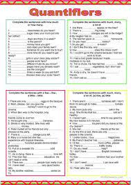Types of quantifiers in english. Quantifiers Worksheet Free Esl Printable Worksheets Made By Teachers English Grammar Worksheets Grammar Lessons English Grammar