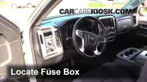 Car fuse box diagram, fuse panel map and layout. Interior Fuse Box Location 2014 2018 Gmc Sierra 1500 2014 Gmc Sierra 1500 Sle 4 3l V6 Flexfuel Crew Cab Pickup