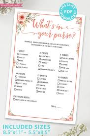 5 out of 5 stars. 11 Baby Shower Games Bundle Peach Flowers Press Print Party