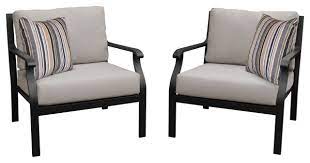 Kathy ireland worldwide is headquartered in rancho mirage, california, with an estimated $2.5 billion revenue from retail in 2015. Kathy Ireland Madison Ave 2 Piece Aluminum Patio Furniture Set 02b Transitional Outdoor Lounge Chairs By Tk Classics Houzz