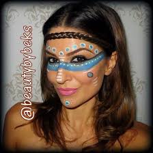 Tribal Makeup Pocahontas Halloween Makeup Tribales Make Up Indianer Schminken Schminkzeug