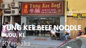 Different from the beef noodles you have eaten in malaysia, yung kee delivers authentic hong kong style beef noodles. Ky Eats Yung Kee Beef Noodle Pudu Youtube