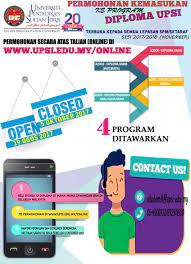 Semakan jaya diploma lepasan spm Permohonan Upsi Lepasan Spm Ambilan November 2017 2018