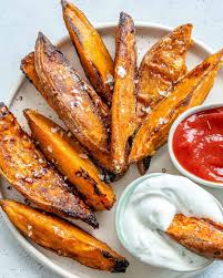 Crispy Baked Sweet Potato Wedges Recipe In 2020 Sweet Potato Wedges Baked Sweet Potato Wedges Potato Wedges Baked