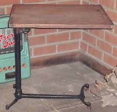 Antique Cast Iron Wood Adjustable Hospital Bed Tray Table Vintage Steampunk Bed Tray Table Bed Tray Antique Cast Iron